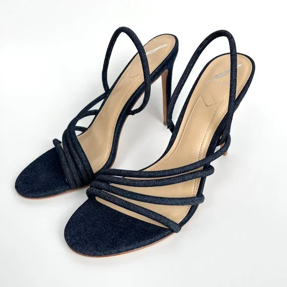 Stunning Anthropologie Brian Atwood Fifi High Heels Stiletto Sandals 90's Y2K 10 - Picture 7 of 8